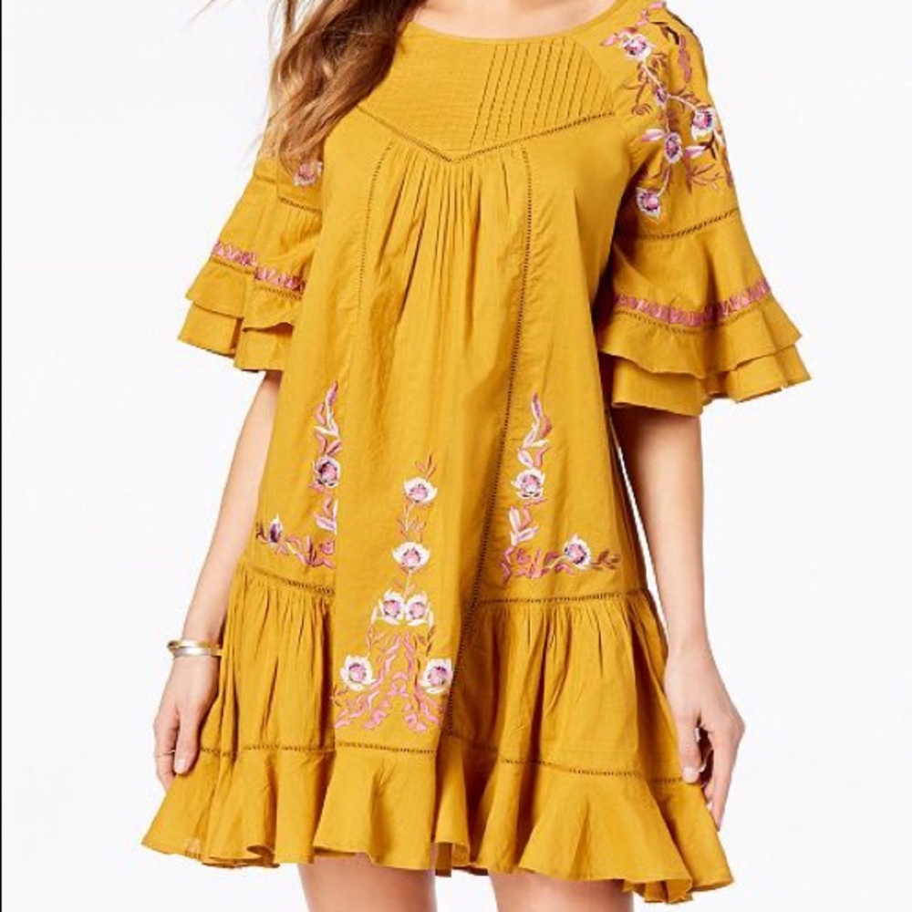 Free People Pablo Dress, Deep Yellow